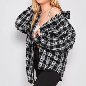 Plaid Button Up Top